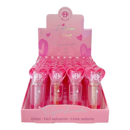 Delineador Glitter Corazón Bloomshell