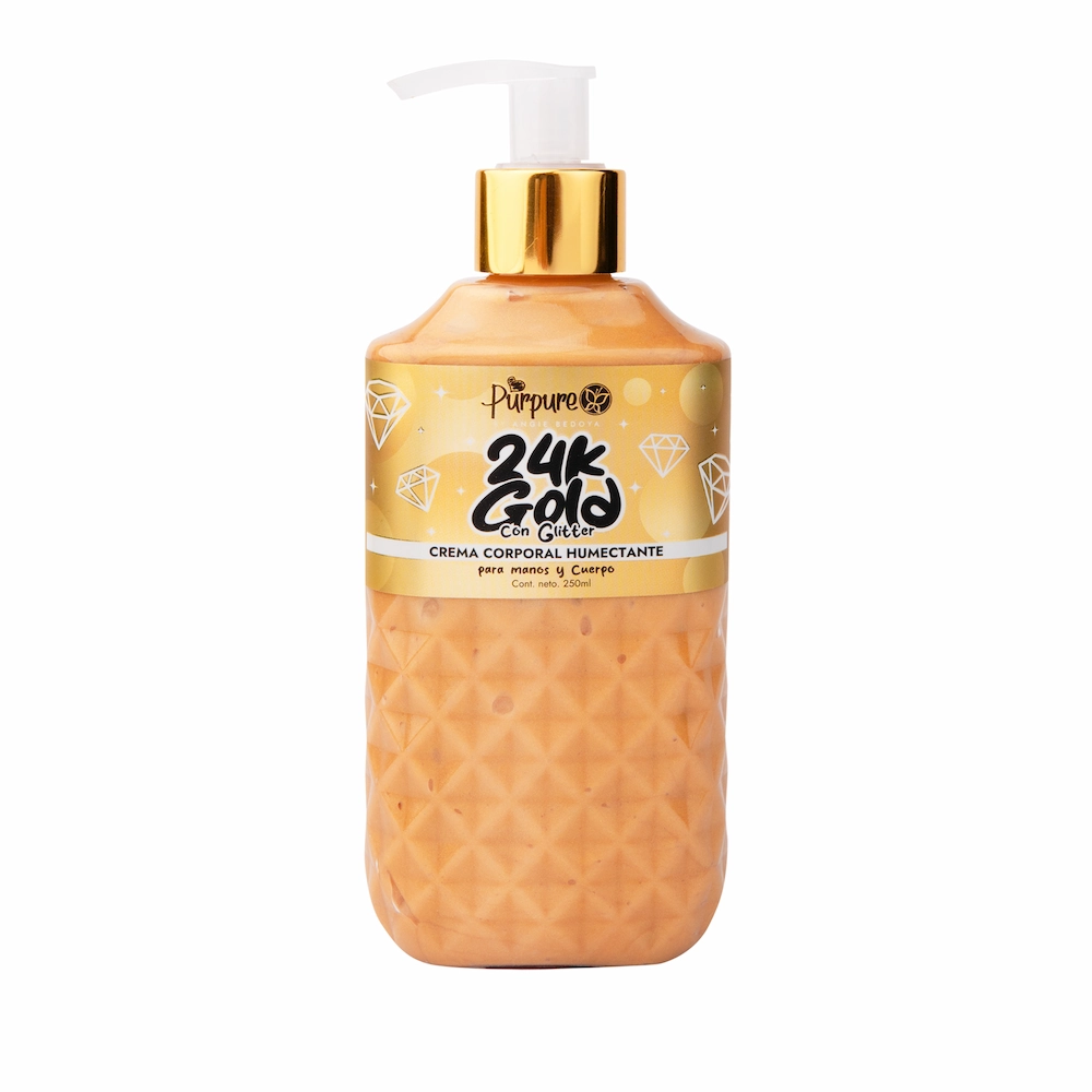 Crema 24K Gold con glitter Purpure