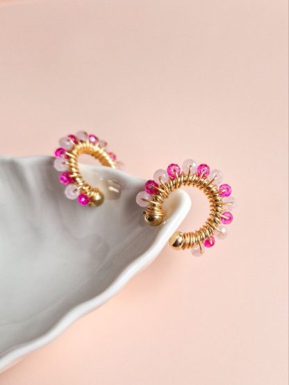 EARCUFF MOSTACILLA ROSA