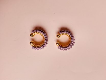 EARCUFF MOSTACILLA LILA