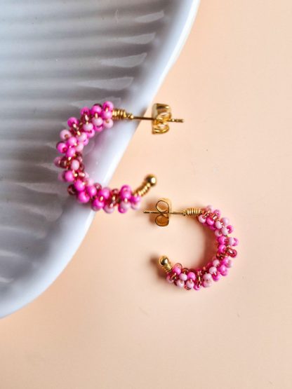 ARETES MOSTACILLA ROSA