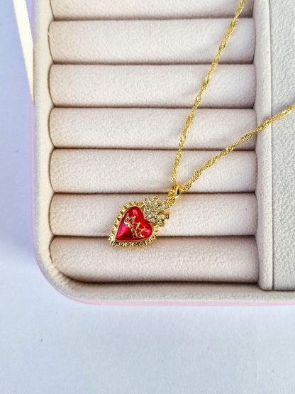 CADENA CORAZÓN REINA