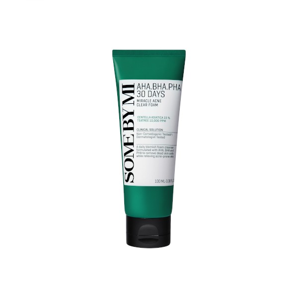 AHA BHA PHA 30 Days Miracle Acne Clear Foam Some By Mi