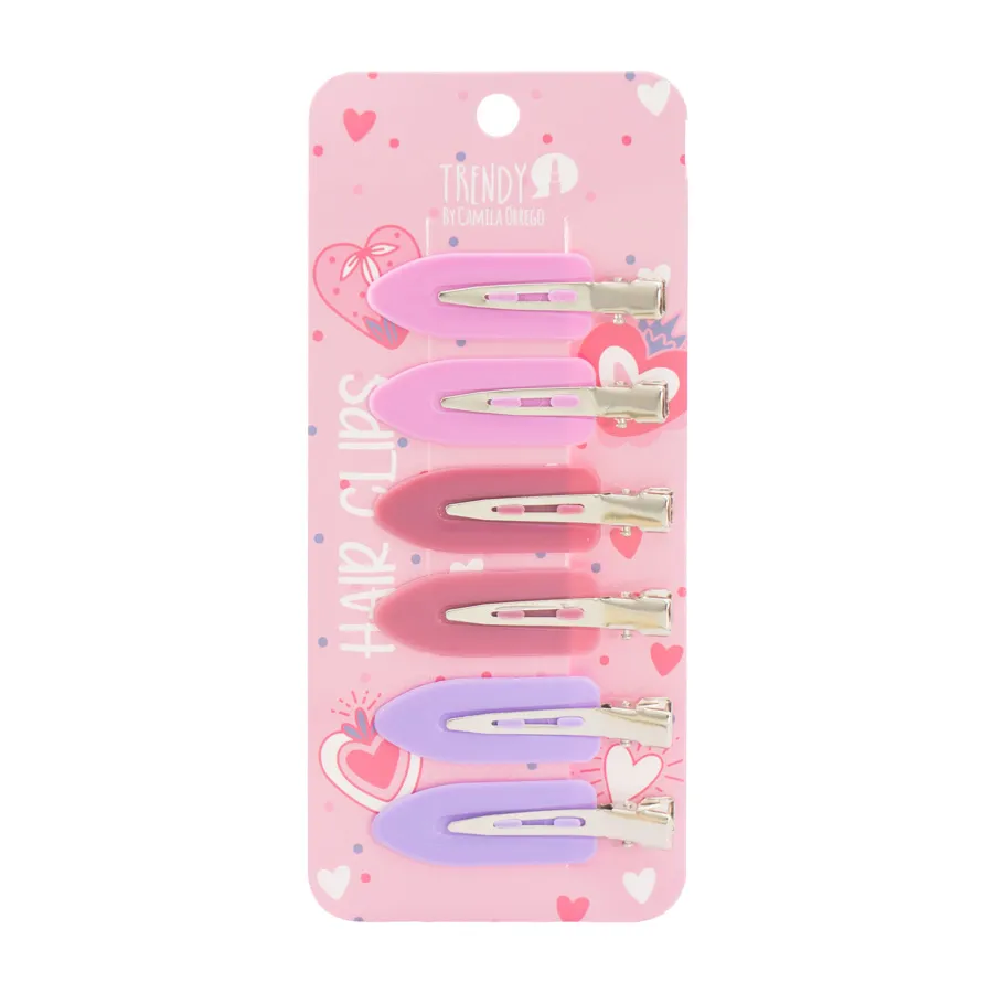 Hair Clips X 6 Trendy